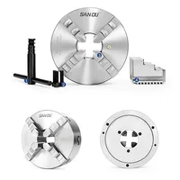 K11 80 K12 80 100 125 160 200 250 130 Lathe Chuck 100mm Sanou Four Jaw Self-centering Chuck 3/ 4'' Scroll Chuck for Small L