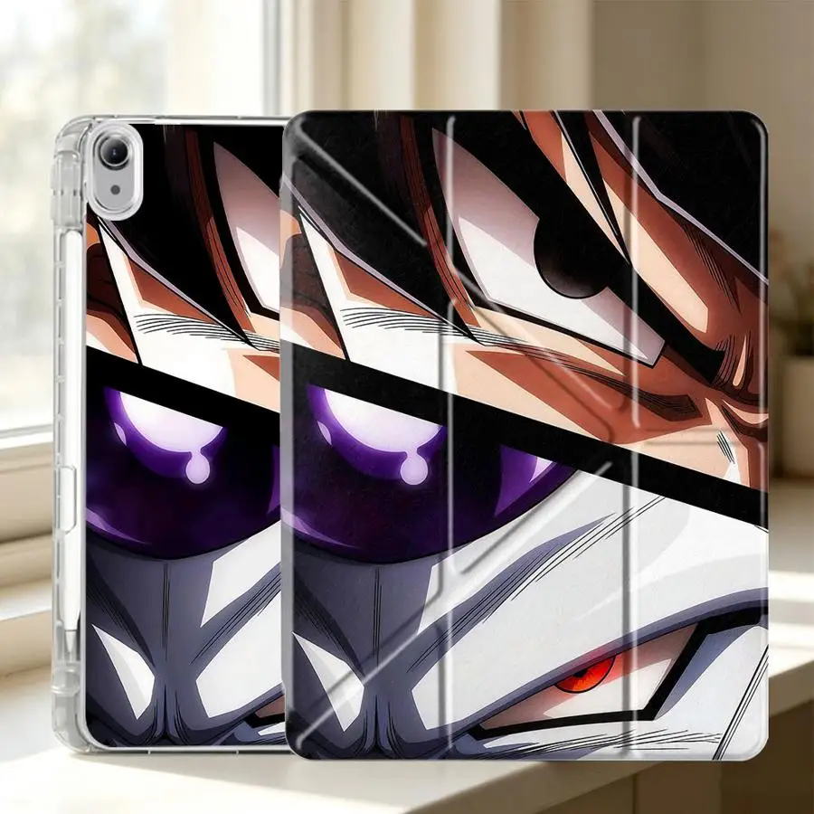 Tablet Case For Samsung Galaxy Tab A9 Plus S10 Lite S8 S9 Plus A8 A11 S7 FE With Pen Slot Cover Dragon Ball Cartoon Cool Goku