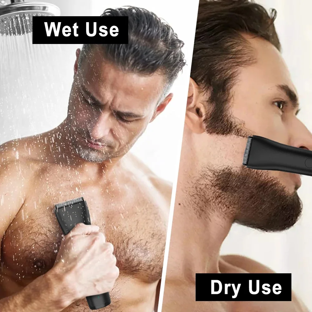 B99A-Body Epilator For Men Rechargeable Hair Removal Sensitive Area Body Hair Trimmer