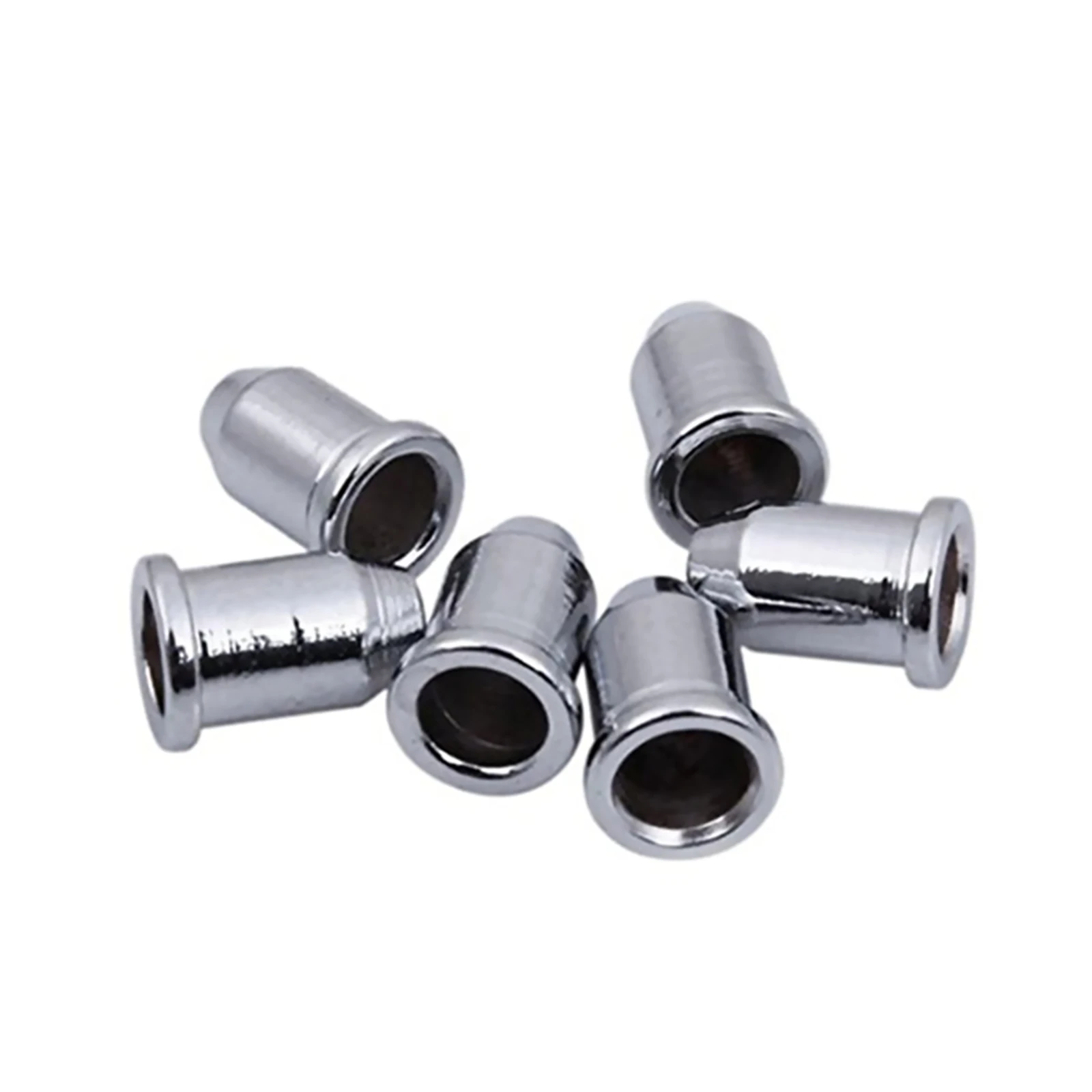 6Pcs Guitar String Caps Mounting Buckle Through Body Ferrules Guitar String Ferrules Bushing For Electrical Guitars Accessories