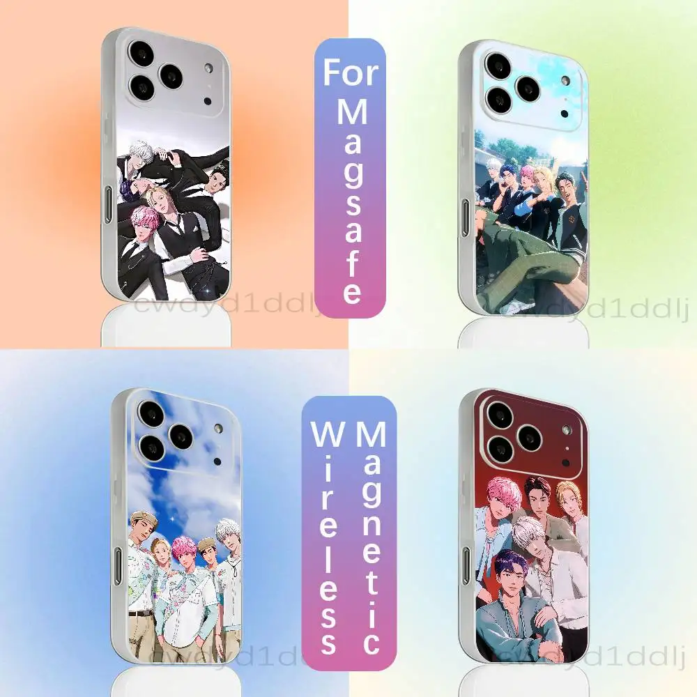 

P-PLAVE Kpop Phone Case For iPhone 15,16,17,13,14,11,12,Pro,Max,Plus,E,Air,Mini with Magsafe Magnetic Transparent