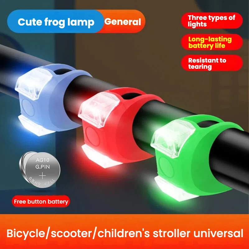 

Bike Light Silicone Light Front Lamp Bike Lantern Waterproof LED Flashlight Lantern Tail Light For Dropshipping