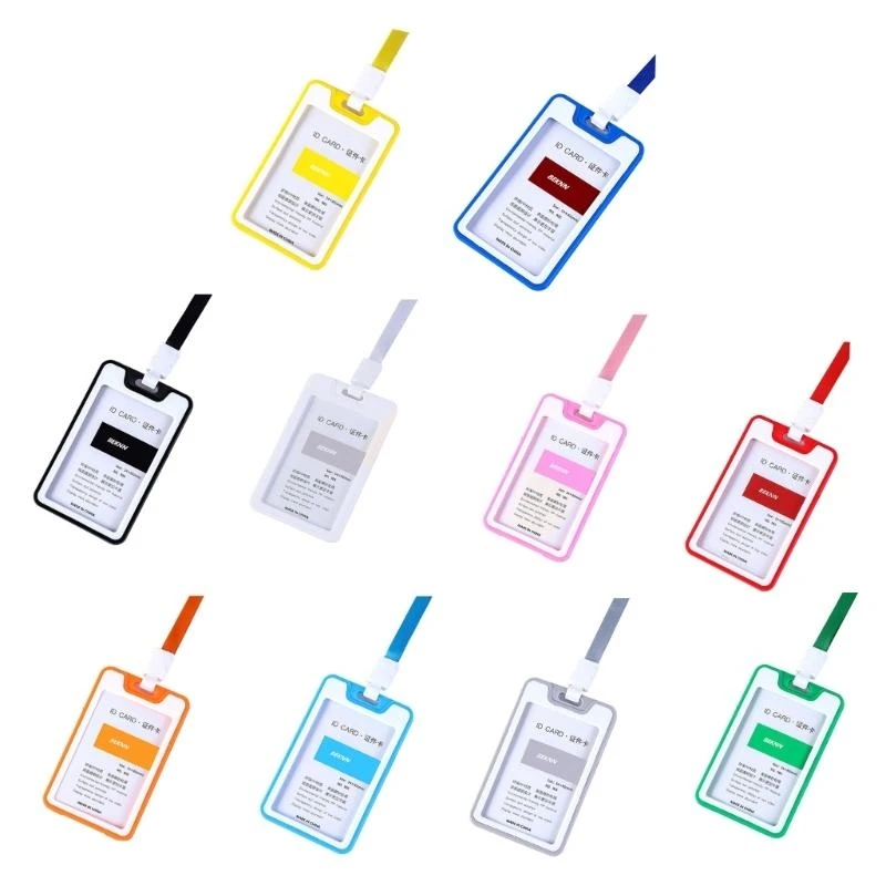 R1WD Vertical Card Sleeve Transparent Color Large Capacity for Factory Office School