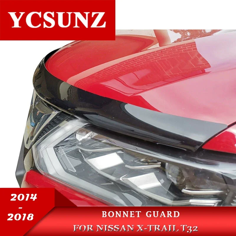 

Acrylic Bonnet Guard For Nissan X-Trail T32 2014 2015 2016 2017 2018 Front Bug Hood Deflector Protector Cars Accessories