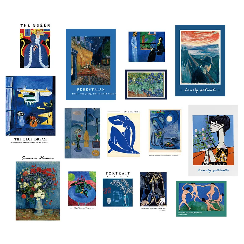 抽象的な壁画のポスターと絵画のプリント,リビングルームの装飾,15枚