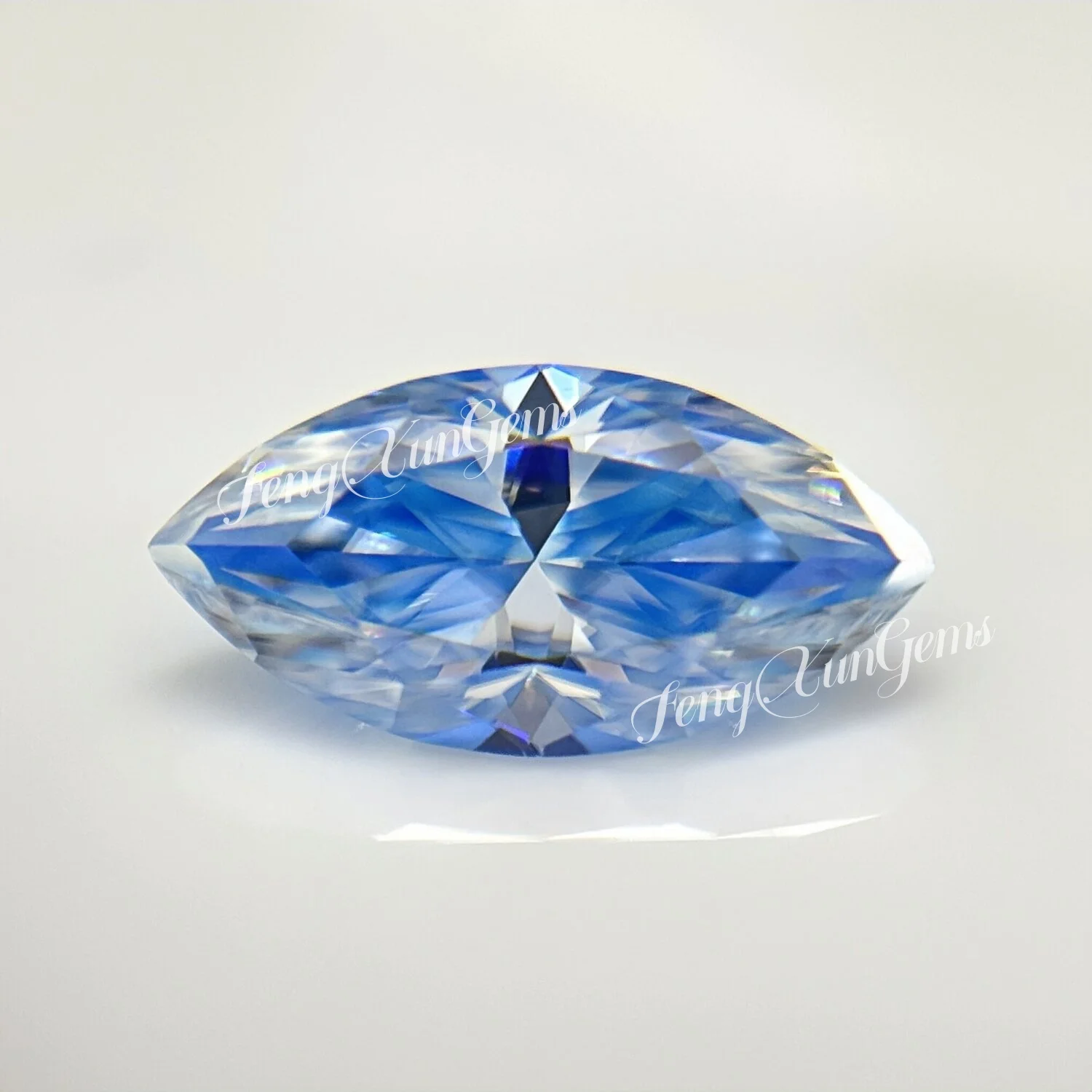 

Loose Moissanite Stone Marquise shape 0.1~3ct Ice Blue Lab Grown Moissanite Diamonds For Jewelry inlay With GRA Certificate