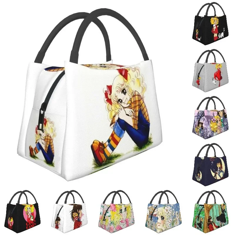 Candy Candy Anime Manga Insulated Lunch Tote Bag for Women Resuable Cooler Thermal Food Lunch Box Hospital Office