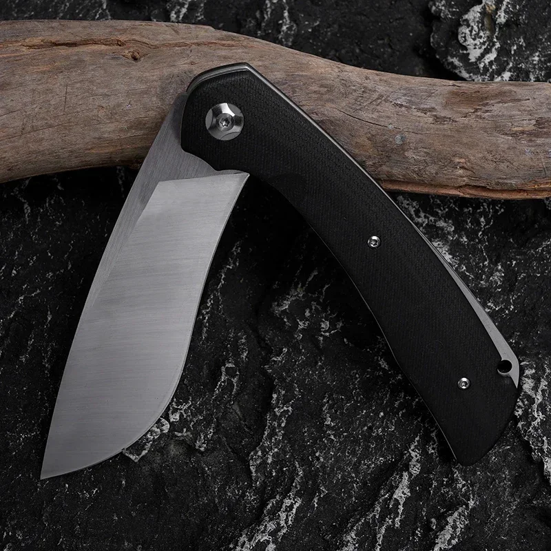 J082 cuchillo de utilidad para acampar al aire libre mango G10 EDC autodefensa portátil multiherramienta de mano cuchillo plegable de bolsillo multiherramienta de regalo