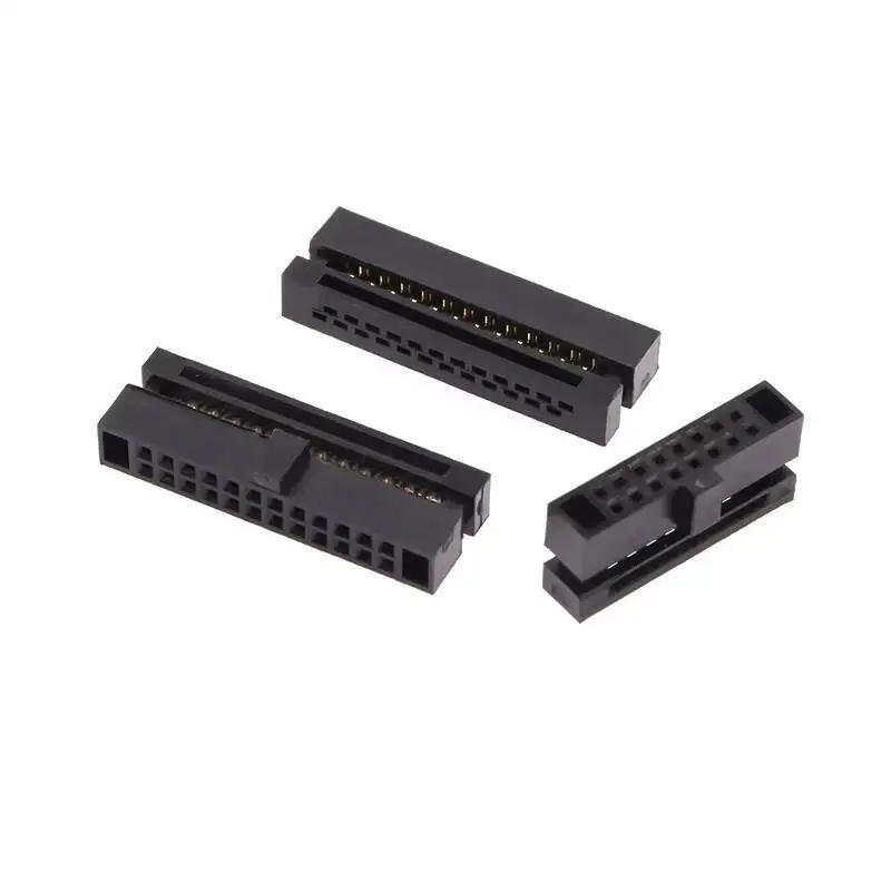 1~2~5 Stück FC Crimpkopf IDC-Stecker Rastermaß 1,27 mm Grauer Bandkabel-JTAG-Stecker 6P 8P 10P 16P 20P 40P – Detail 2