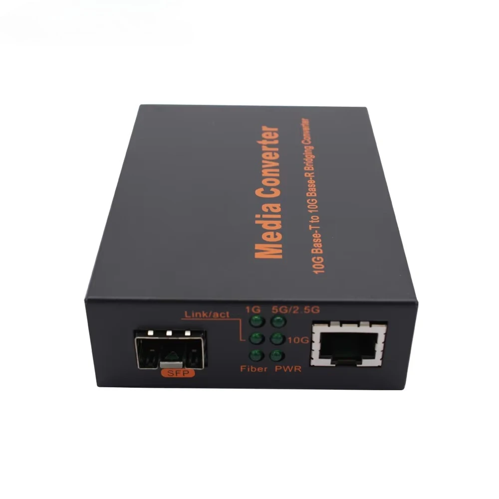 10G SFP+ to UTP Fiber Media Converter Optical Ethernet Adapter High Speed Data Transmission Device Stable