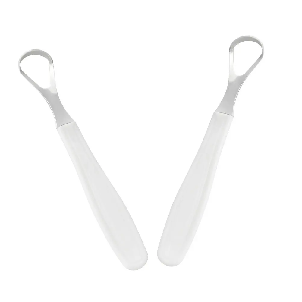 3Pcs Stainless Steel Tongue Scraper Set for Effective Oral Hygiene Bacteria Removal Fresh Breath Tongue Cleaner Daily Use