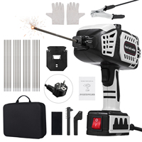 Portable Electric Welding Machine 120A Handheld Welder with IGBT Inverter Stepless Variable Current Adjustment ARC Welder Come