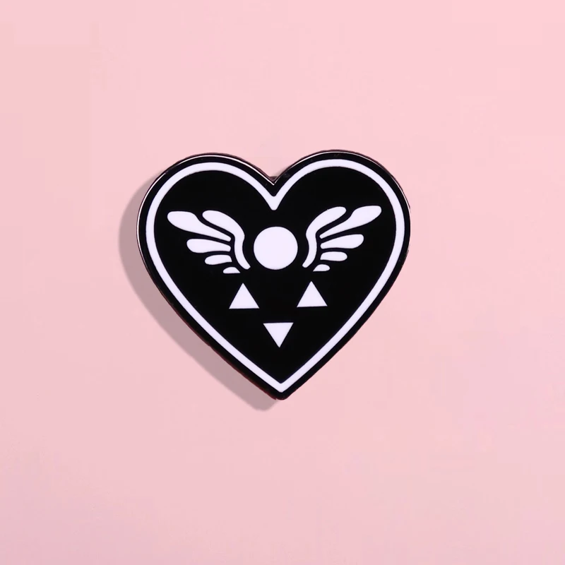 Jogo de vídeo undertale delta rune símbolo esmalte pino mochila masculina pino jaqueta denim crachá broche roupas acessórios presente