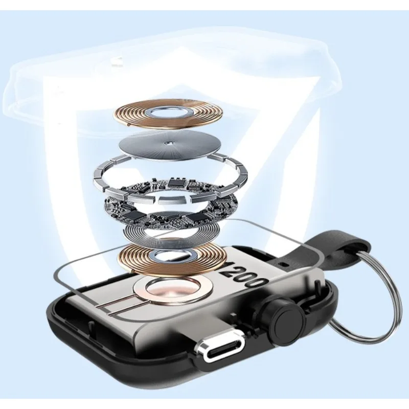 Model Mini Magnetic Wireless Power Bank 1200mAh Compatible with All for Apple Series Magnetic and Portable External Battery