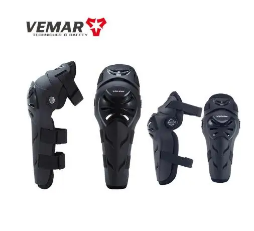 Vemar MX BMX Dirt Bike Knee Elbow Pad Motocross Protector Slider Guards Pads Protection Motorcycle Black Equipment For Men Gift