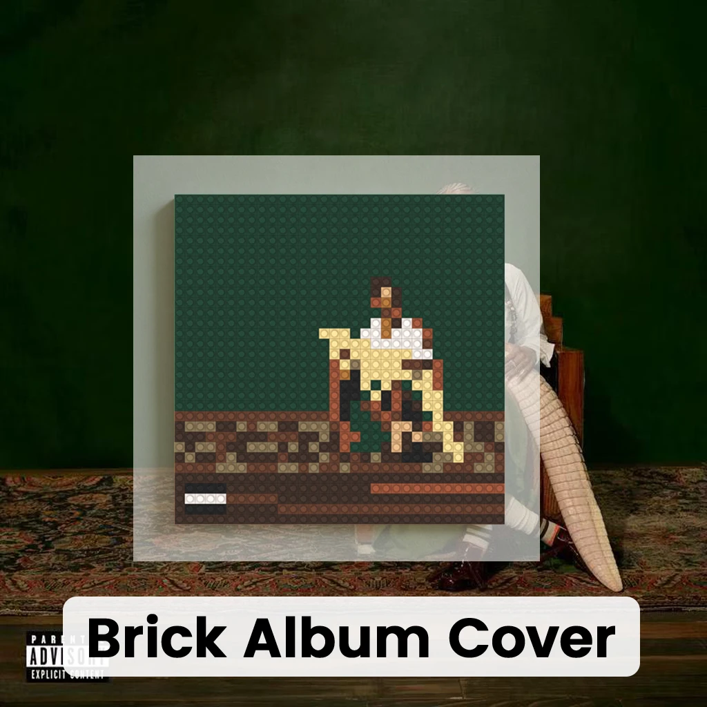 

Doechii Album Cover Pixel Mosaic Art MOC Building Blocks Hip Hop Rap Music Fans Collection Home Wall Decor Gift Poster