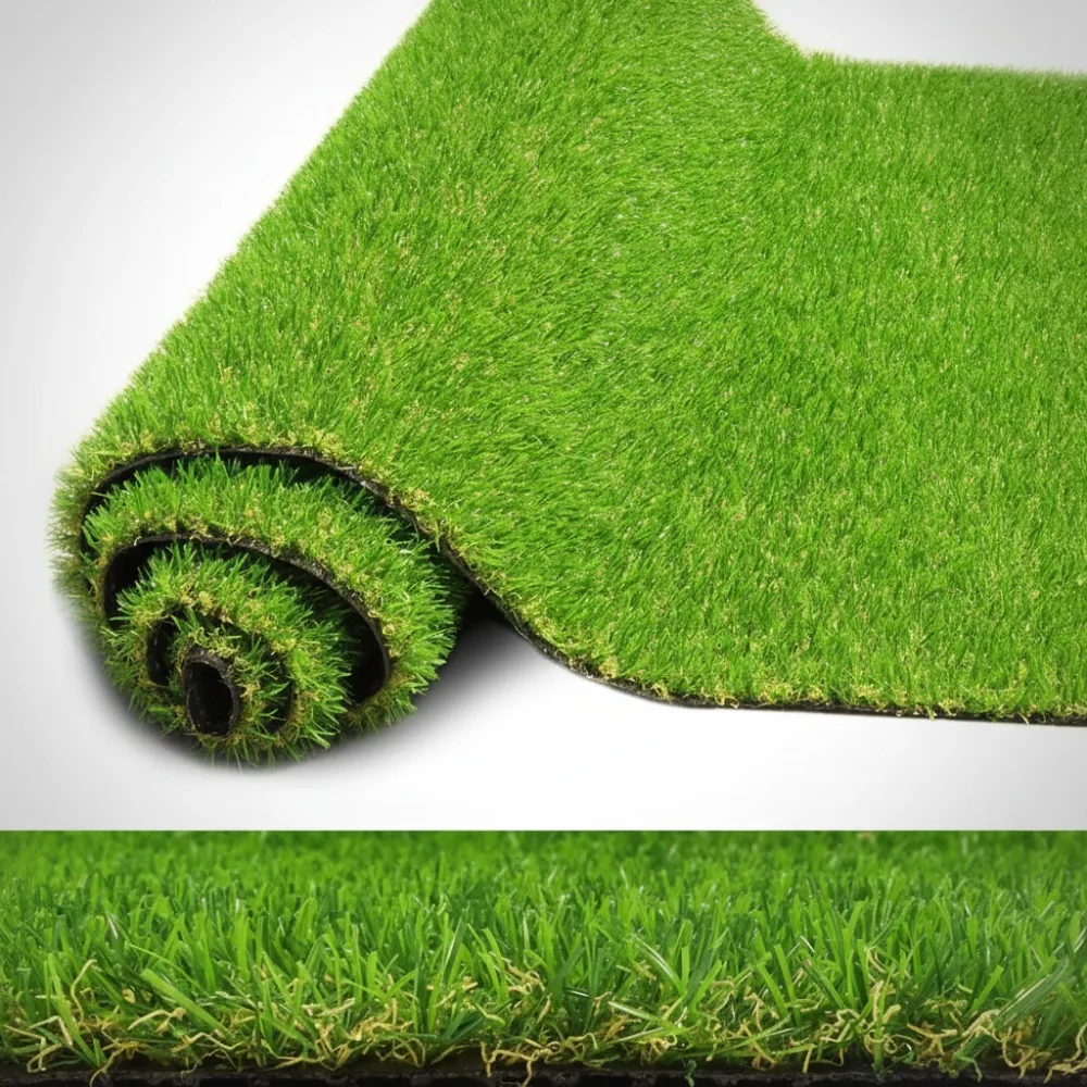 

Realistic Artificial Grass Rug 4x6 FT Indoor Outdoor Turf, Pet-Friendly Lawn Mat with Drain Holes for Garden Patio