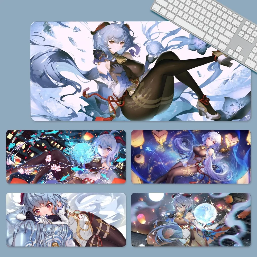 

Anime Genshin Impact Ganyu Mousepad Large Gaming Mouse Pad LockEdge Thickened Computer Keyboard Table Desk Mat