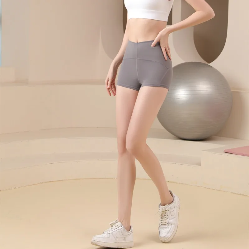 

Дышащие шорты для йоги с высокой талией, утягивающие, 3/4 длины, с эффектом подтяжки бедер, спортивная одежда