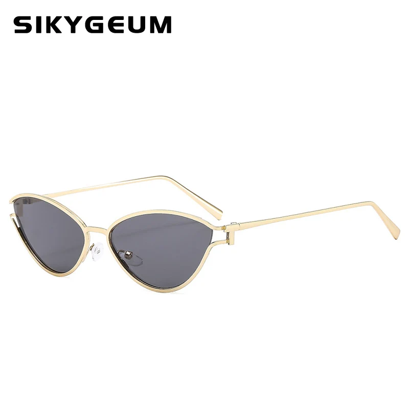 SIKYGEUM Vintage Cat Eye Sunglasses Women 2024 Luxury Brand Designer Fashion Female Eyewear Retro Trendy Sun Shades for Lady