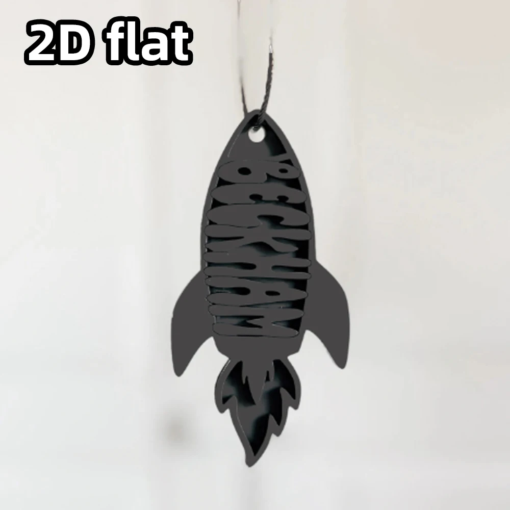 1 шт. персонализированная бирка для рюкзака с ракетным кораблем, индивидуальная бирка с именем для детей, брелок с космической тематикой для рюкзака, ланч-бокса или сумки для подгузников