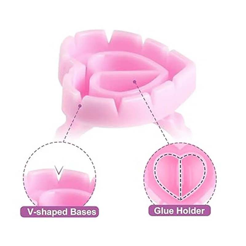 Atacado 100 pçs/saco descartável cílios titular anel recipiente cola pigmento tatuagem extensão copo lash ferramentas fornecedor