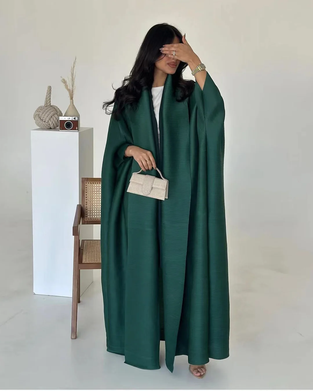 Robes de Festival plissées pour femmes, Cardigan ample, grande taille, Design cravate, Trench-Coat Long élégant, magnifiques robes de soirée, Abaya