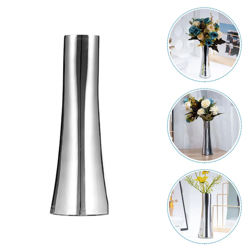 

Stainless Steel Vase Flower Holder Tabletop Ornament Home Decor Arrangement Desktop Metal Reliable Supplies Gold Vases