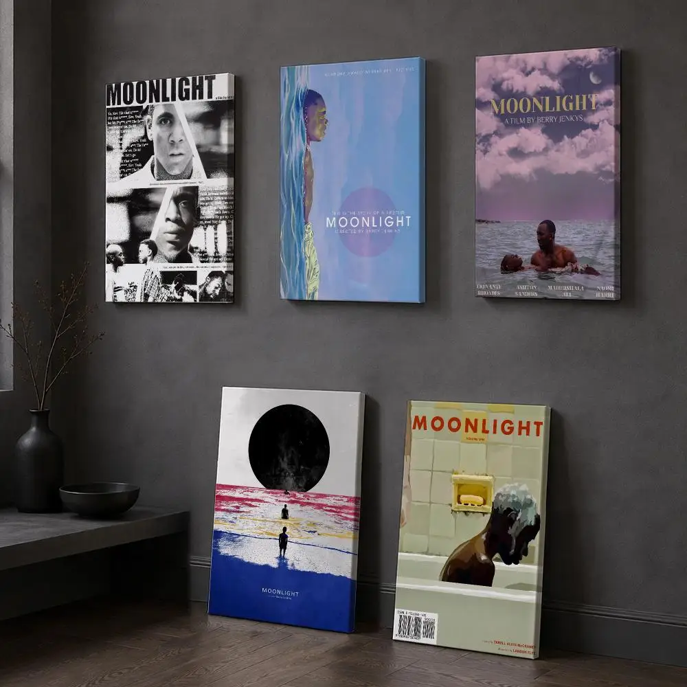 Movie M-Moonlight Framed Wall Painting Modern Framed Canvas Wall Art Print Home Decoration Poster Living Room