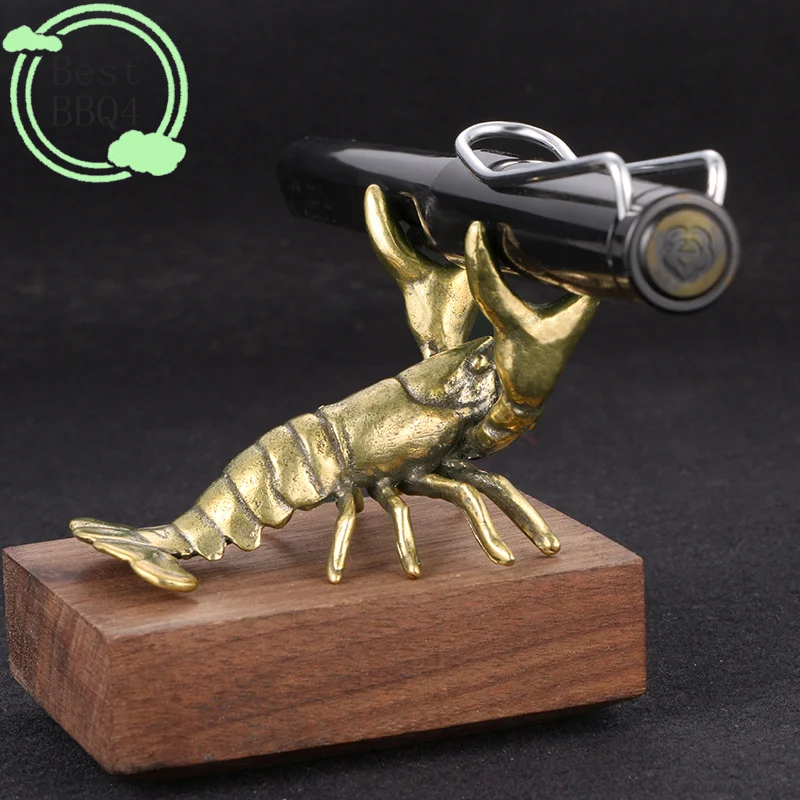 Vintage Collectible Pens - (BBQ4)Solid Brass Crayfish Ornament Vintage Animal