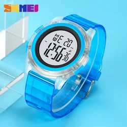 SKMEI-Montre de dehors DNono pour Homme et Femme, Bracelet en TPU Transparent, Rétro-Éclairage, Montre-Bracelet Numérique, Étanche, Alarme, 1997