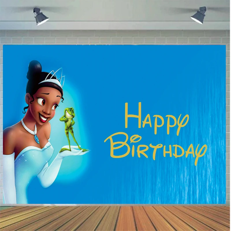 Tiana Princess  And The Frog Photo Backdrop Background For Photography Baby Shower Birthday Decoration Props  Party Supplies