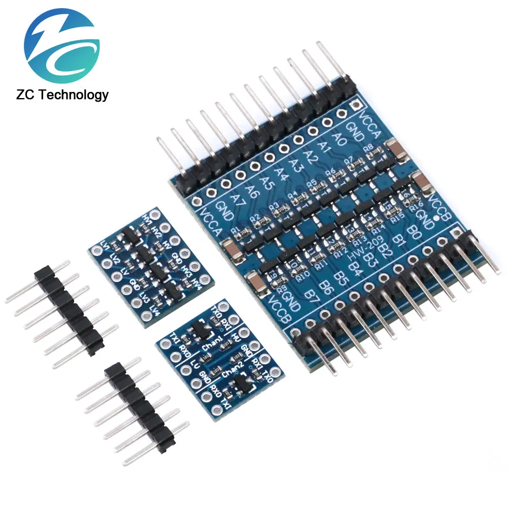 Convertisseur de niveau logique IIC I2C 2 4 8 canaux, Module bidirectionnel 5V à 3.3V, Compatible Arduino