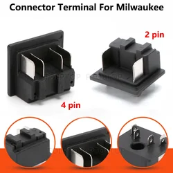 For Milwaukee Battery Electric Tool Connector Terminal Block Parts Charger Adapter Power Tools Accessories 2 pin 4 pin