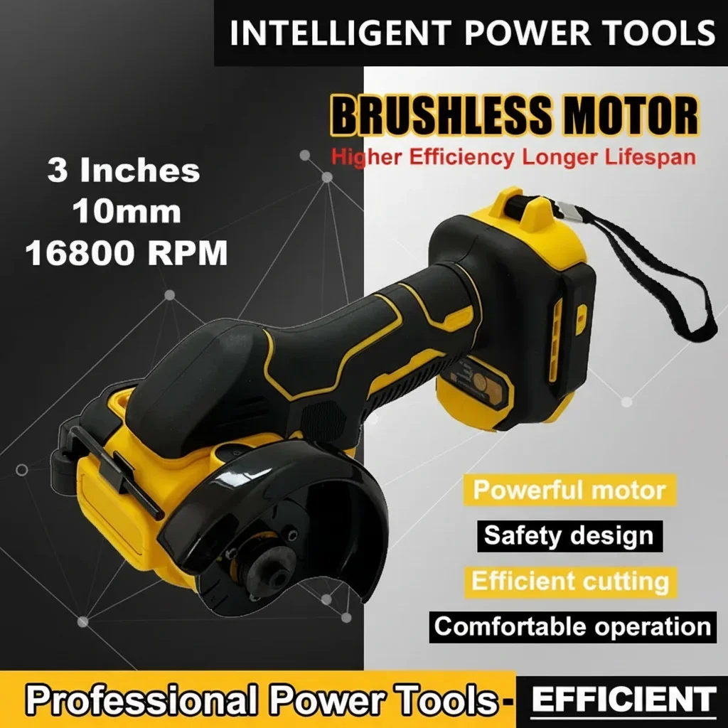 

Подходит для DEWALT 3-дюймовая аккумуляторная угловая шлифовальная машина, электрический инструмент для полировки и резки аккумулятора 20 В, ручная высокоскоростная мини-шлифовальная машина