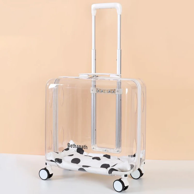 Pets Suitcase Cat Bag Large Transparent Backpack Trolley for Dogs Puppy Carrier Outdoor Travel Accessories Cats Pet Products