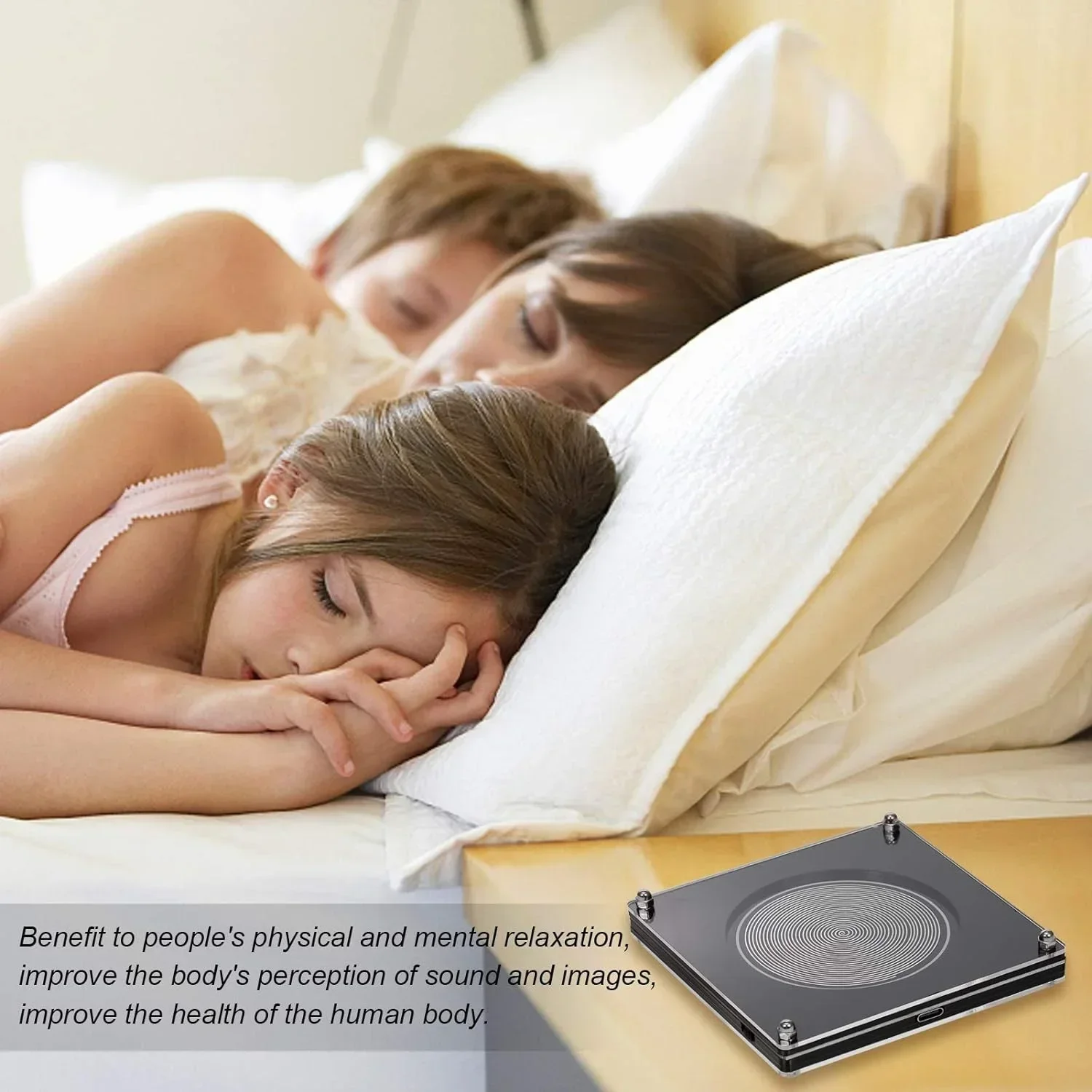 

Schumann Resonance 7.83Hz Pulser: Ultra-low frequency audio resonator that promotes relaxation and improves sleep