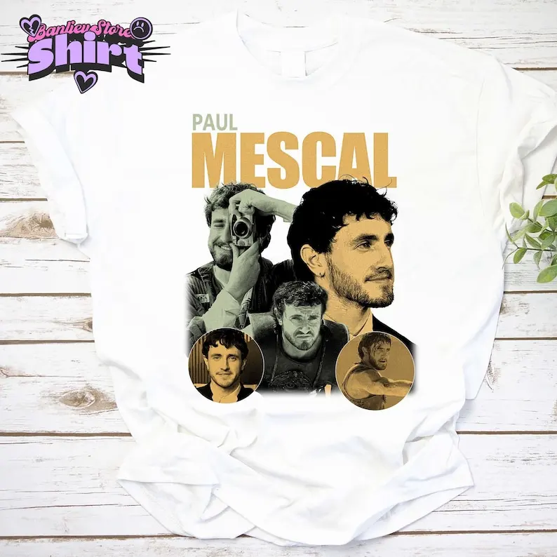 Camisa retro vintage Paul Mescal, camiseta Paul Mescal, camiseta Paul Mescal, camiseta