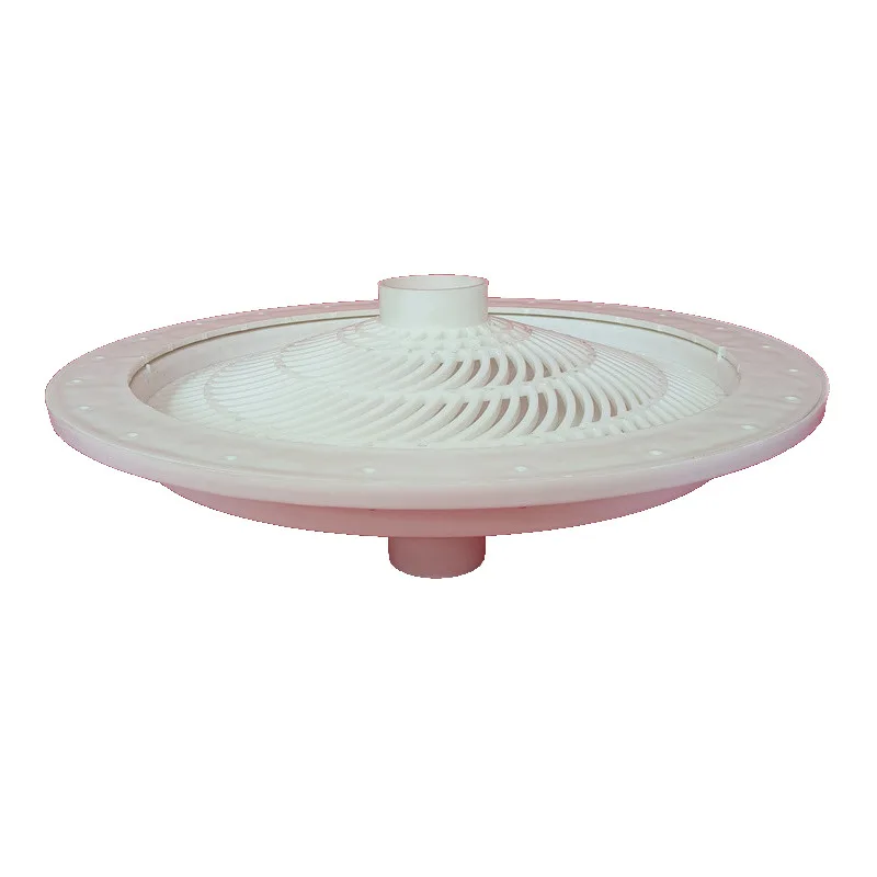 

Aquaculture fish pond funnel sewage bucket floor drain shield, skeleton shield, interface base, water outlet escape prevention
