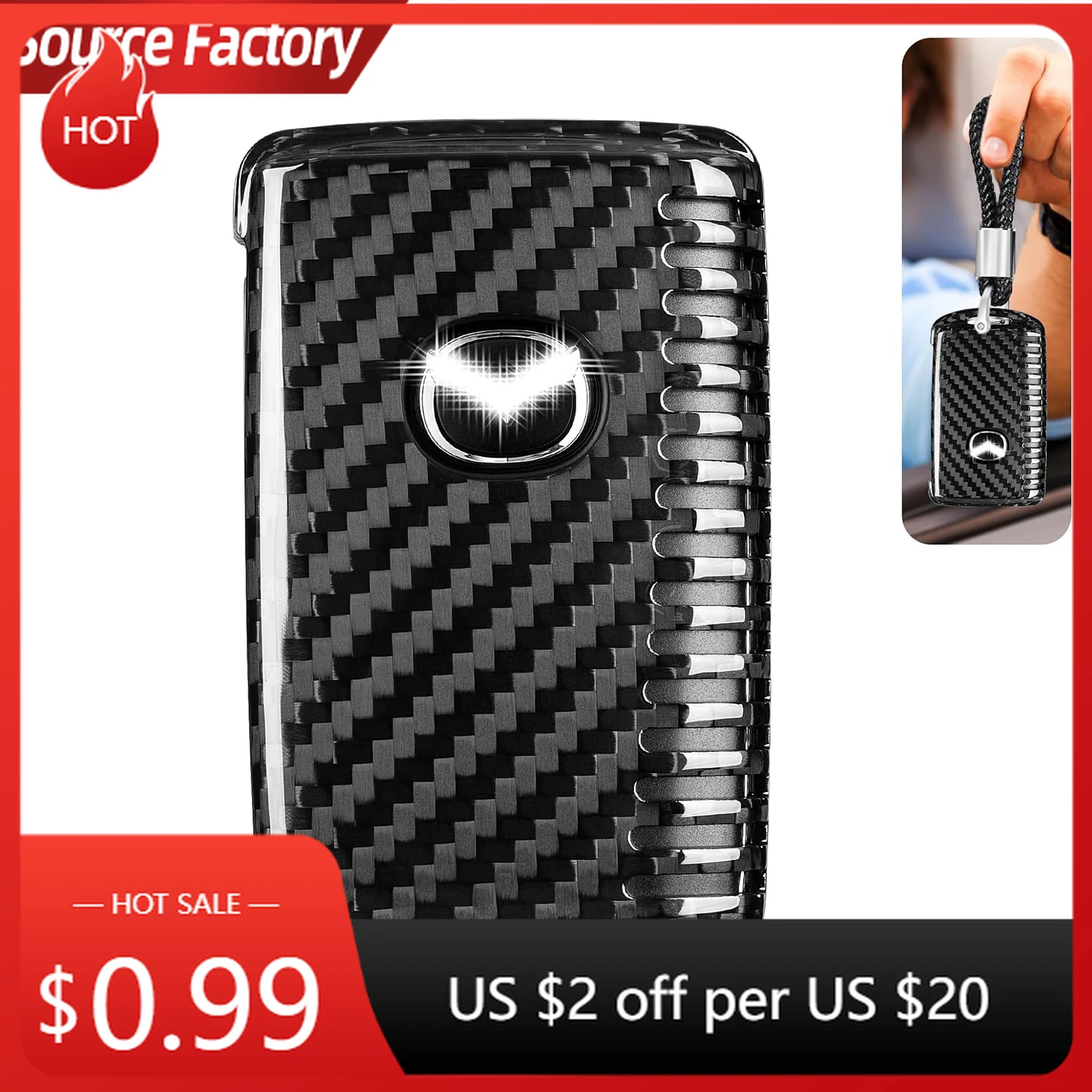 

Car Stickers Carbon Fiber Key Fob Cover for MAZDA, Key shell Case Protector for Mazda 3 Hatchback Mazda 6 CX-3 CX-30 CX-5 C