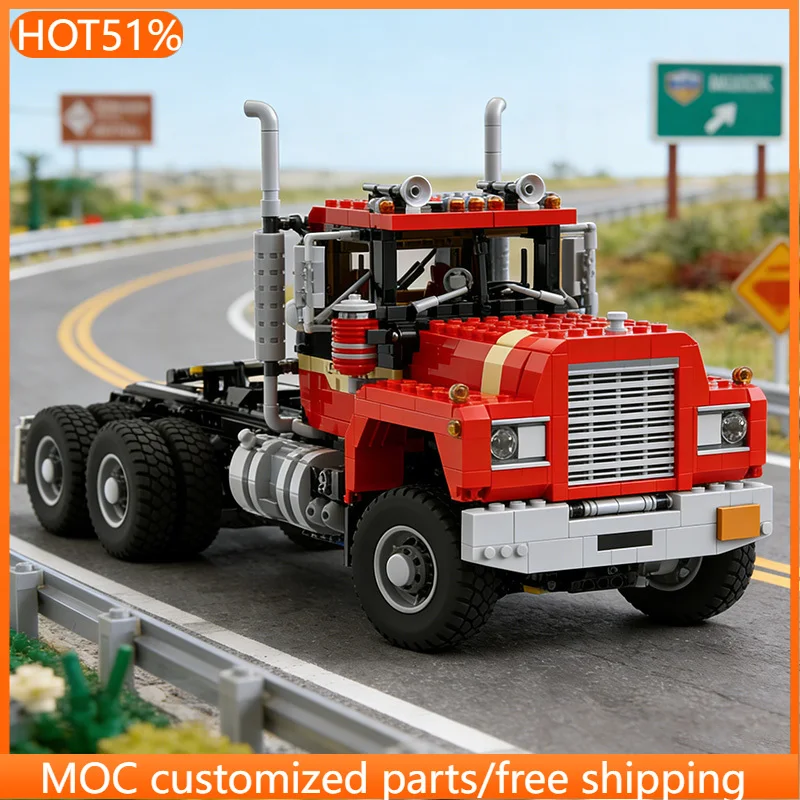

3204 PCS transport off-road tractor truck MOC Customize Modular Building Block Creative Design Simple DIY Boys Toy Birthday Gift