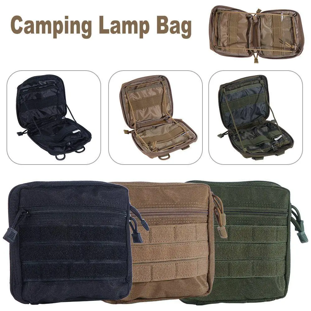 

Portable Tent Lamp Storage Bags Waterproof 2 Zipper Heads Lighthouse Organizer Large Capacity Multifunctional