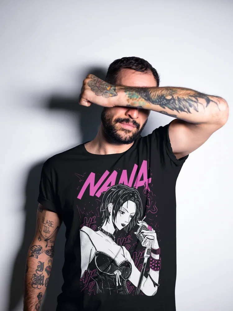 Nana Osaki T-Shirt Black Stones Funny Girl Kawaii Graphic Black Shirt All Sizes