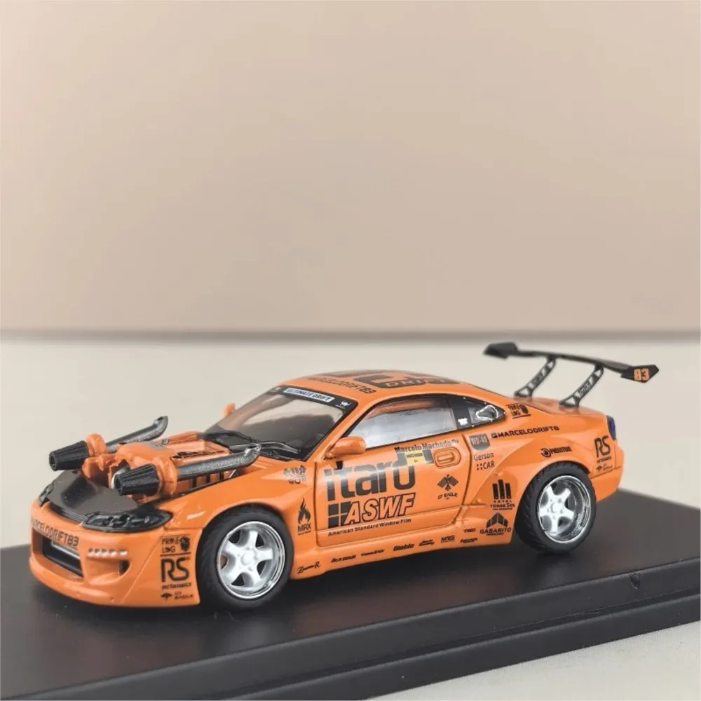 

YS 1:64 Compact S15 83 # Коллекционная литая под давлением модель автомобиля Drift