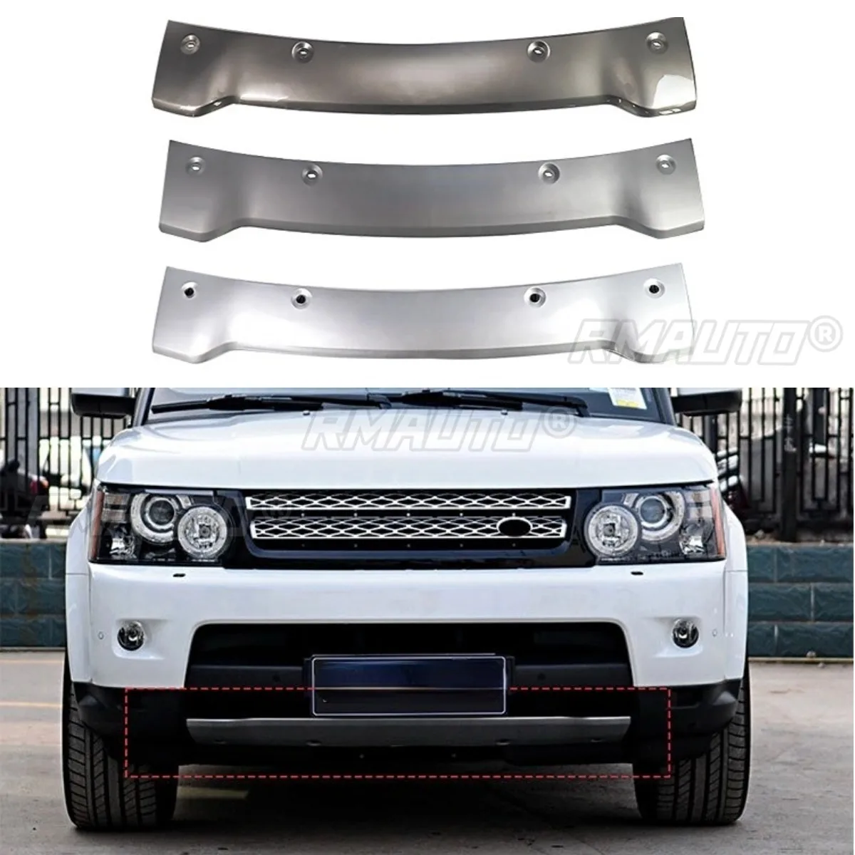 Hood Trailer Cover Lower Spoiler Skid Plate Trailer Cover Tow Guard Board For Range Rover Sport 2010-2013 Car Accessories