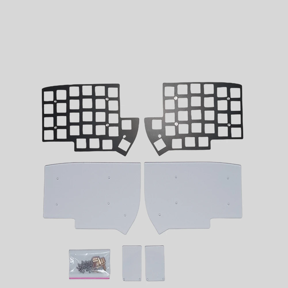 New Sandwich Case for Lily58 Keyboard Custom Lily 58 Split Keyboard Shell FR4 Positioning Board Keyboard for MX Switch