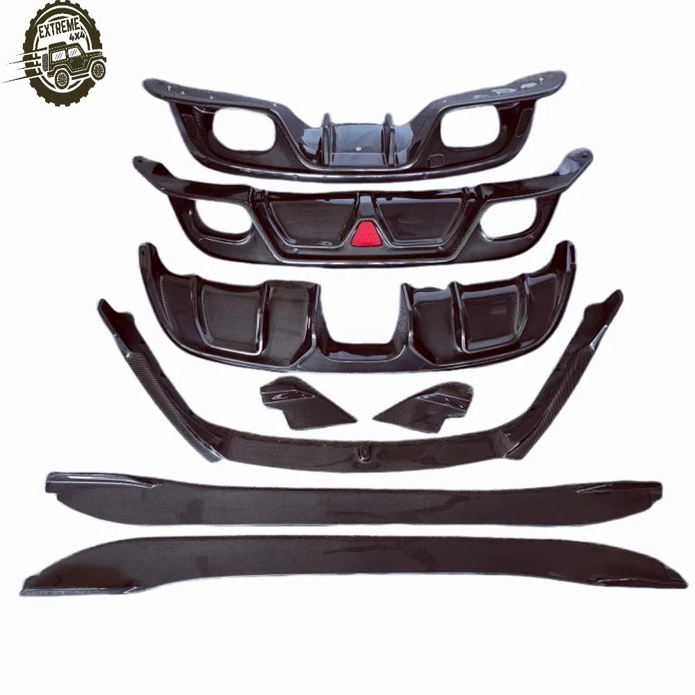 

Genuine 2013-2019 Jaguar F-TYPE Carbon Fiber Body Kit Front Lip Side Skirt LED Light Rear Diffuser Car Body Accessories