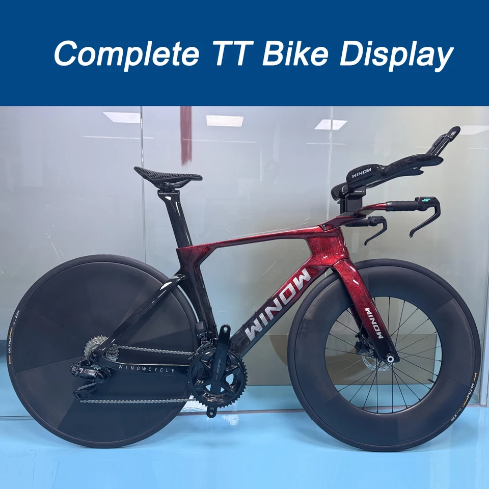 Winow 2025 Carbon TT Frameset Model TT129 700*28C Disc Brake Road