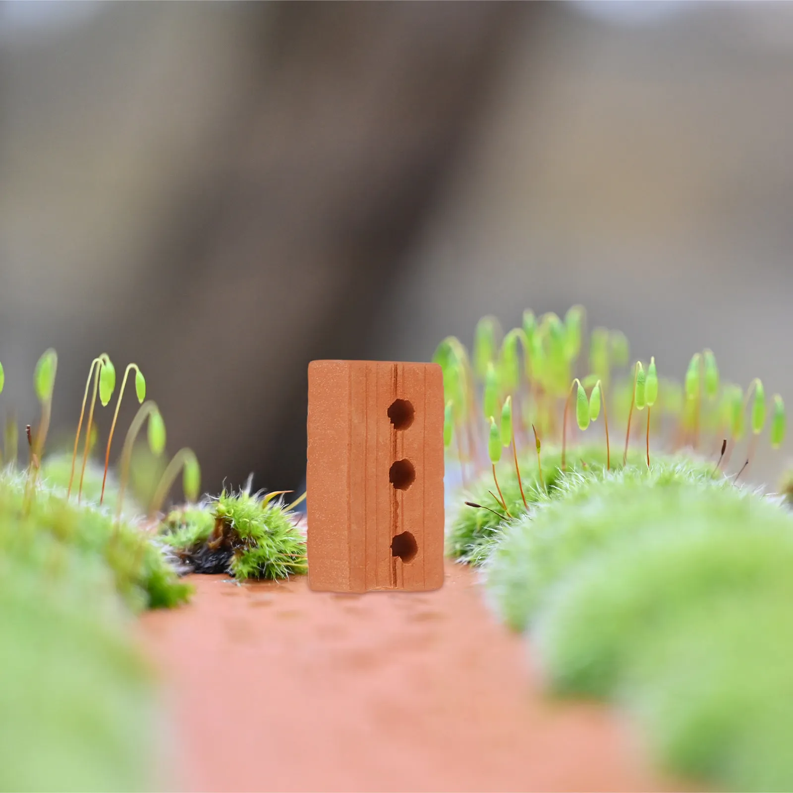 50Pcs Miniature Bricks Realistic Fake Bricks Architectural Accessories for DIY Micro Landscape Craft Projects Miniature City
