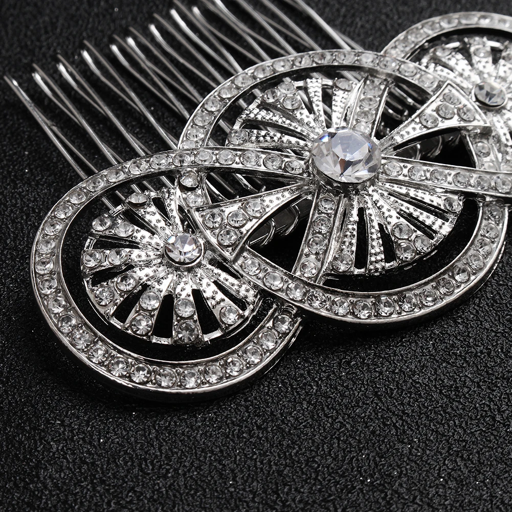 Klassischer Strass-Haarkamm im Vintage-Stil für Frauen, luxuriöser Schmuck, Haarschmuck, alltägliche Kopfbedeckung, Braut- und Hochzeits-Haarkamm